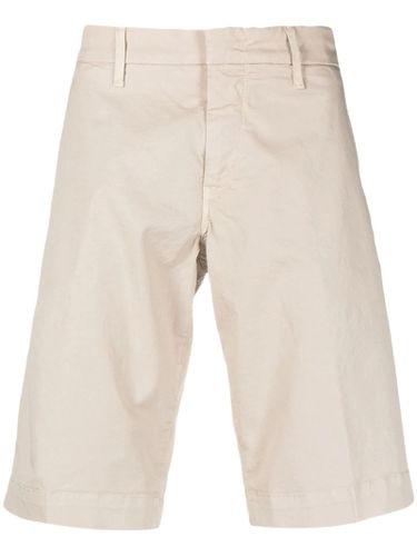 Light Beige Stretch-cotton Bermuda Shorts - Fay - Modalova