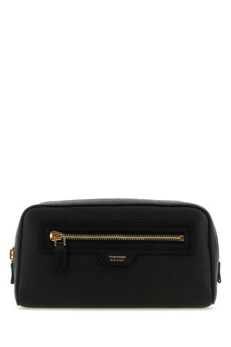 Tom Ford Black Leather Beauty-case - Tom Ford - Modalova