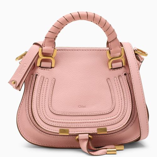 Chloé Mini Marcie Pink Leather Bag - Chloé - Modalova