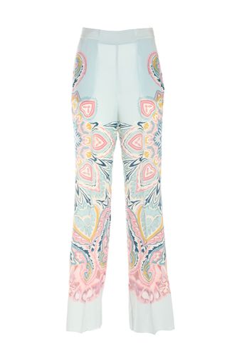 Etro Printed Silk Trousers - Etro - Modalova