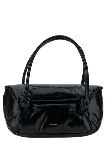 Knot Small Shoulder Bag With Laminated Logo In Patent Leather Woman - Jil Sander - Modalova