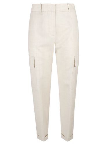 Eleventy Cream Wool Pants - Eleventy - Modalova