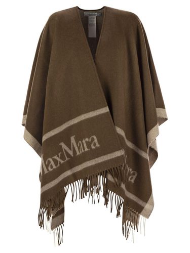 Hilde Logo Detailed Fringed Cape - Max Mara - Modalova