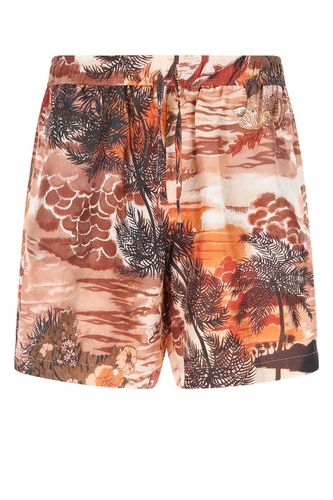 AMIRI Printed Silk Bermuda Shorts - AMIRI - Modalova