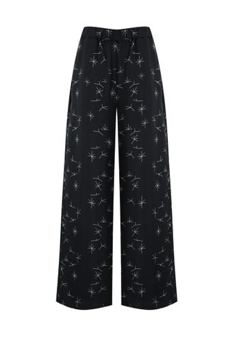 Boa Trousers In Printed Silk Twill - Max Mara - Modalova