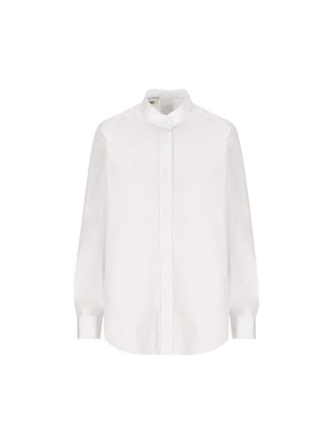 Long Sleeved Buttoned Poplin Shirt - Fendi - Modalova