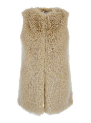 Crewneck Vest In Eco Fur Woman - Herno - Modalova