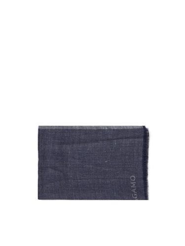 Jacquard Cashmere Blend Scarf - Ferragamo - Modalova