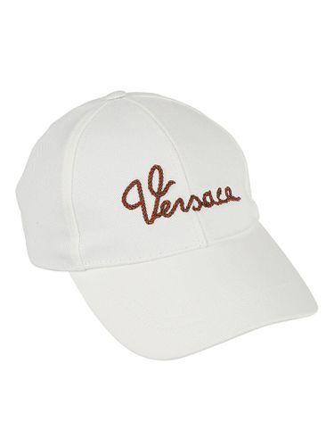 Logo Embroidered Baseball Cap - Versace - Modalova