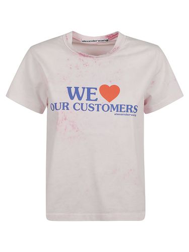 We Love Our Customers T-shirt - Alexander Wang - Modalova