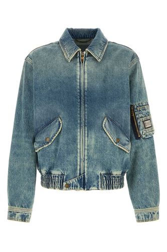 Dolce & Gabbana Denim Bomber Jacket - Dolce & Gabbana - Modalova