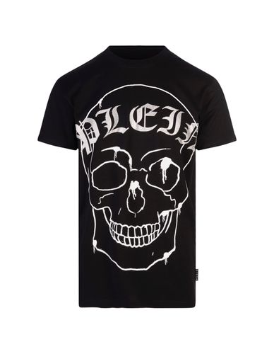 Skull Round Neck Ss T-shirt In - Philipp Plein - Modalova