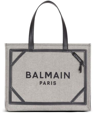 Logo Embroidered Top Handle Bag - Balmain - Modalova