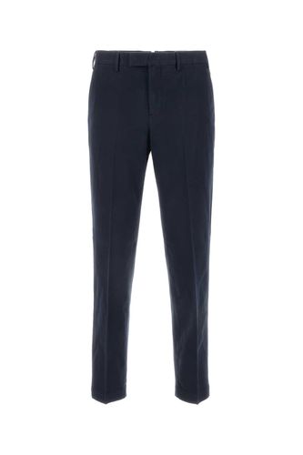 Navy Blue Stretch Cotton Blend Pant - PT Torino - Modalova