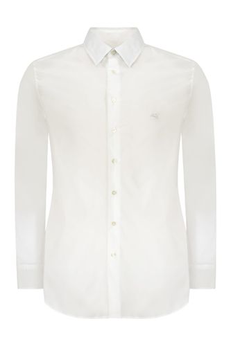 Shirt With Embroidered Logo And Printed Undercollar - Etro - Modalova