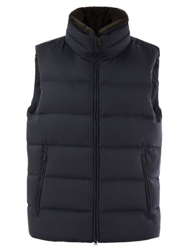 Down-filled Waistcoat With Fur Insert - Herno - Modalova