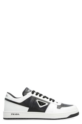 Downtown Leather Low-top Sneakers - Prada - Modalova