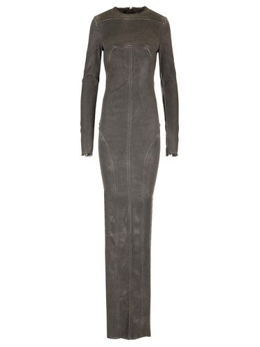 Long Dress In Stretch Denim - Rick Owens - Modalova