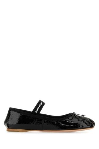 Miu Miu Black Naplak Ballerinas - Miu Miu - Modalova