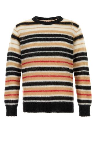 Embroidered Mohair Blend Sweater - Marni - Modalova