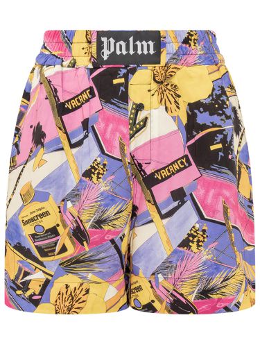Palm Angels Miami Mix Print Shorts - Palm Angels - Modalova