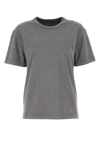 Grey Cotton Oversize T-shirt - T by Alexander Wang - Modalova