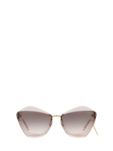 Mu 01xs Light Brown Transparent Sunglasses - Miu Miu Eyewear - Modalova