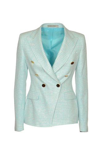 Double-breasted Fitted Blazer - Tagliatore - Modalova