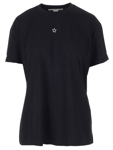 Embroidered Star Detail Cotton T-shirt - Stella McCartney - Modalova