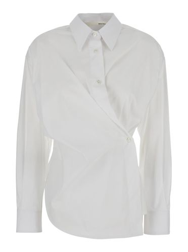 Rotella Shirt With Pointed Collar And Asymmetric Design In Cotton Woman - Tela - Modalova