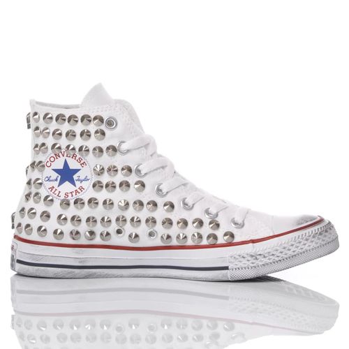 White Studded Converse Chuck Taylors - Mimanera - Modalova