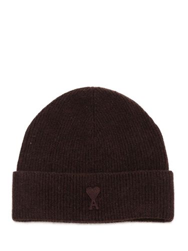 Ribbed Beanie - Ami Alexandre Mattiussi - Modalova