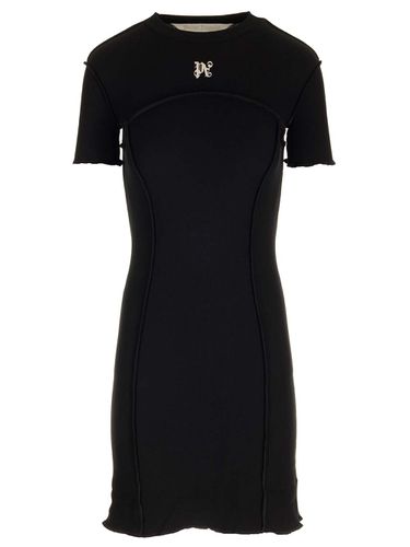 Mini Dress With Monogram - Palm Angels - Modalova