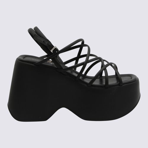 Vic Matié Black Leather Sandals - Vic Matié - Modalova