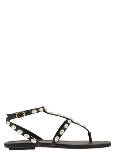 Pearlita - Thong Sandal With Pearls - Stuart Weitzman - Modalova