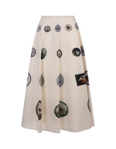 Midi Skirt With Micromosaic Print - Giambattista Valli - Modalova