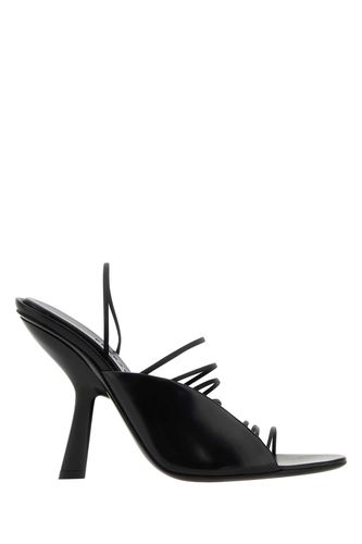 Black Fabric And Leather Sandals - Ferragamo - Modalova