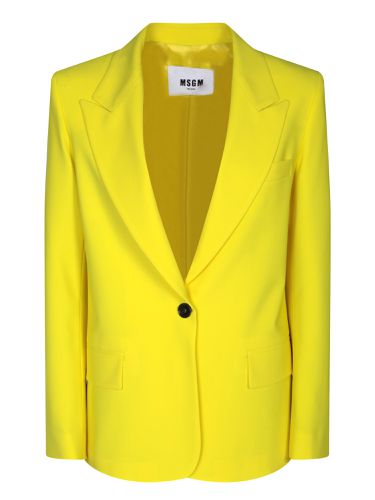 MSGM Single-breasted Yellow Jacket - MSGM - Modalova