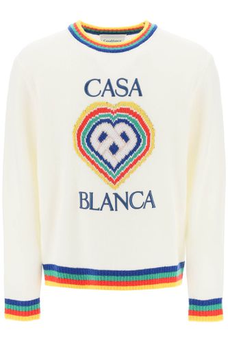 Virgin Wool Blend Sweater - Casablanca - Modalova