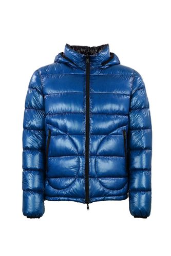 Reversible Blue Black Down Jacket - Herno - Modalova