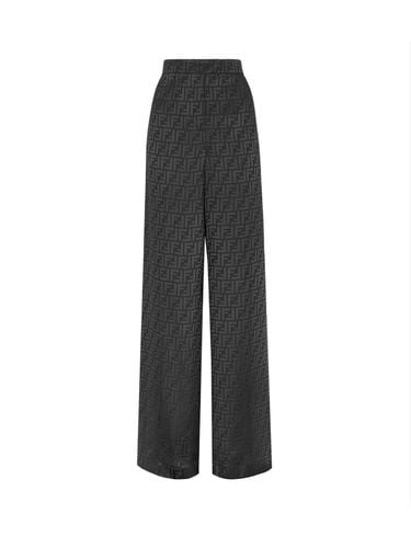 Ff Jcquard High-waist Straight-leg Trousers - Fendi - Modalova