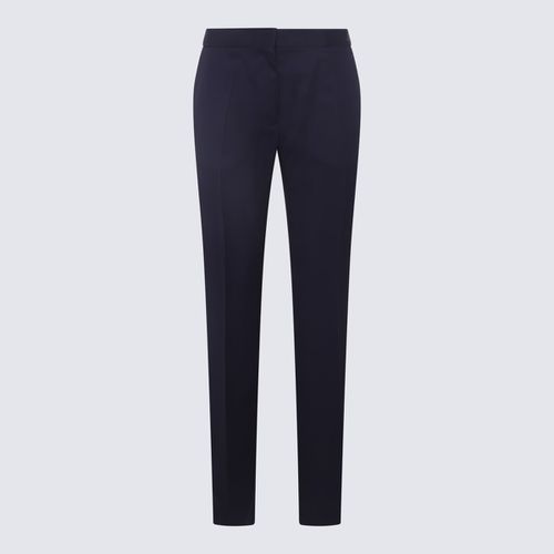 Navy Viscose Trousers - Jil Sander - Modalova