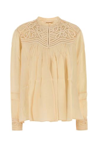 Bode Cream Satin Threadwork Blouse - Bode - Modalova