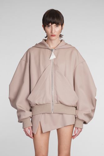 Hooded Zip-up Bomber Jacket - The Attico - Modalova