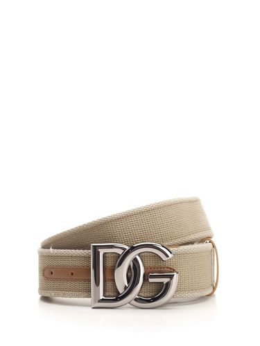 Dolce & Gabbana Beige Fabric Belt - Dolce & Gabbana - Modalova