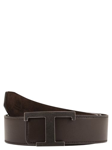 Timeless Smooth And Suede T Reversible Belt - Tod's - Modalova