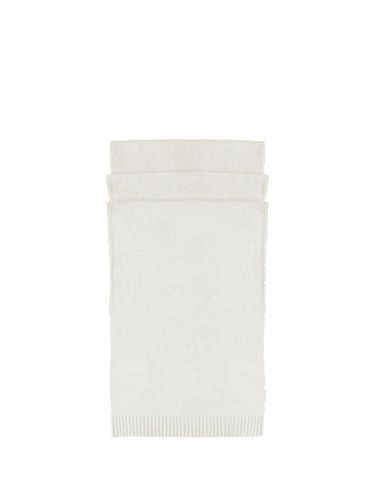 Malo White Wool Scarf - Malo - Modalova