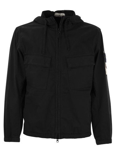 Logo Patch Hoooded Drawstring Jacket - Stone Island - Modalova