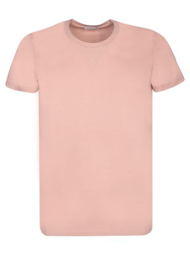 Moncler Fitted Pink T-shirt - Moncler - Modalova