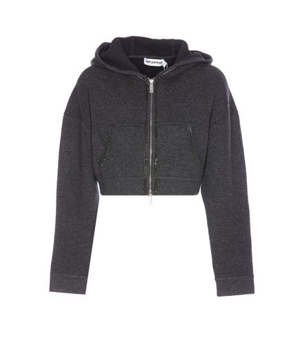 Self-portrait Cropped Knit Hoodie - self-portrait - Modalova